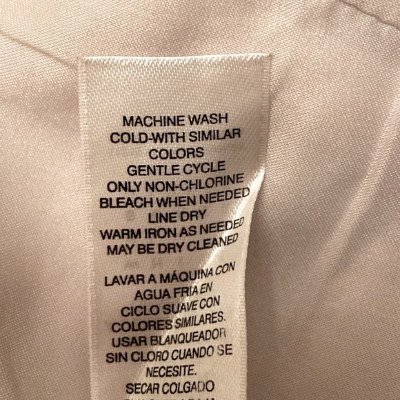 White House Black Market Cream Long Sleeve Criss Cross Open Moto Jacket Size 12 - Picture 14 of 14